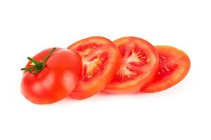 tomater på vit foto