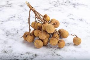 mogen ljuv tropisk longan frukt foto