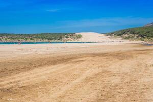 sand dyn av bolonia strand, provins cadiz, andalusien, Spanien foto