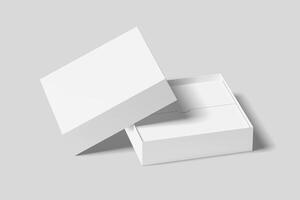 realistisk gåva låda förpackning illustration för mockup. 3d framställa. foto