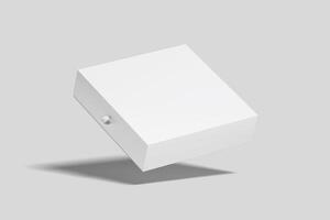 realistisk glidning gåva låda illustration för mockup. 3d framställa. foto