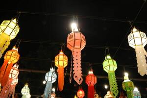 thai lykta, thai ljus eller thailand festival eller festival av ljus foto