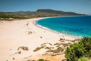 sand dyn av bolonia strand, provins cadiz, andalusien, Spanien foto