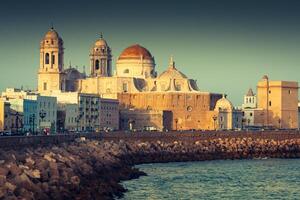 katedral av cadiz, andalusien, Spanien. foto