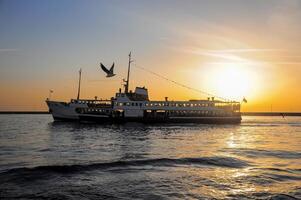 klassisk passagerare färjor, ett av de symboler av istanbul foto