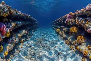 djup hav under vattnet professionell reklam mat fotografi foto