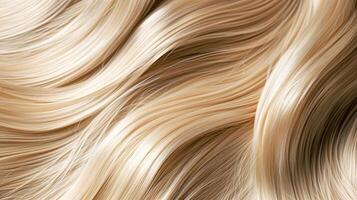 frisyr, skönhet och hår vård, lång blond friska hår textur bakgrund för hårvård schampo, hår tillägg och hår salong foto