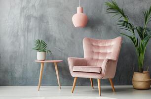 två rosa stolar tillsammans foto