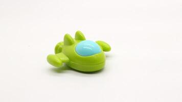 barns leksak, formad tycka om en plan i grön foto