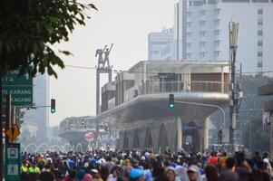 se av de stad av jakarta datang foto