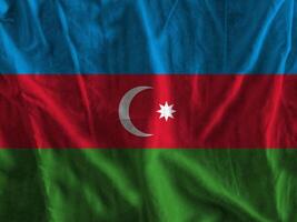 azerbaijan flagga med textur foto