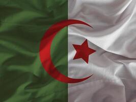 algeriet flagga med textur foto