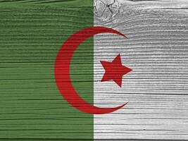 algeriet flagga med textur foto