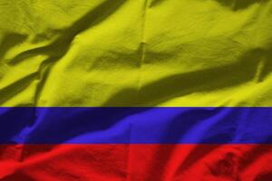 colombia flagga med textur foto