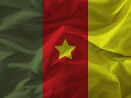 cameroon flagga med textur foto