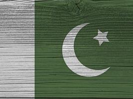 pakistan flagga med textur foto