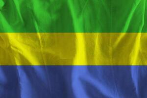 gabon flagga med textur foto