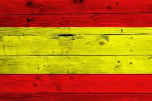 Spanien flagga med textur foto