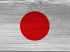 japan flagga med textur foto