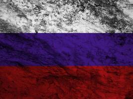 ryssland flagga med textur foto