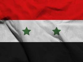 syrien flagga med textur foto