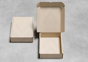 kartong lådor med textur använda sig av för attrapp foto