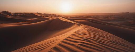 Sol miljö över sand sanddyner foto