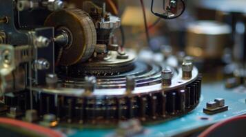 en förstorade se av de ultraljuds- Vinka generator ansvarig för emitterande hög frekvens ljud vågor till slå tillbaka skadedjur foto