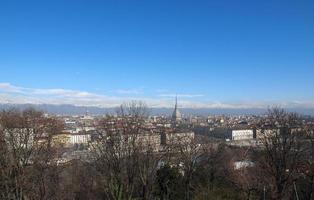 Flygfoto över turin foto