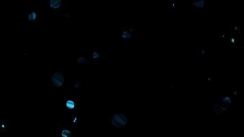 ljusblå glitter magi gnistrande stjärnor puder stänk vintage svart foto