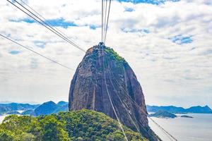 sugarloaf berget pao de acucar panorama rio de janeiro Brasilien.