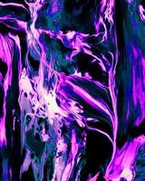 bakgrundsdesign av målad akrylolja färg flytande flytande färg ljus lila och mörkblå med kreativitet och modern konst foto