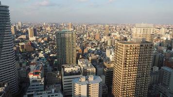 ikebukuro-distriktet. Flygfoto över ikebukuro city tokyo japan. foto