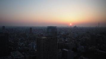 ikebukuro-distriktet. Flygfoto över ikebukuro city tokyo japan. foto