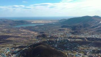 flygundersökning av Petropavlovsk-Kamchatsky, Ryssland foto