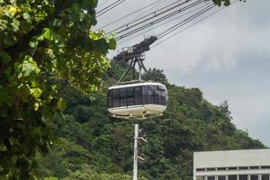 sugarloaf linbana i Rio de Janeiro, Brasilien foto