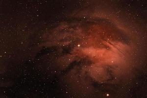 rymd ljus orange galax med stjärnor och nebulosa med abstrakt mönster vacker panorama. foto