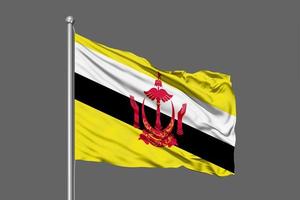 brunei viftande flagga foto