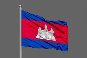 kambodja viftande flagga foto