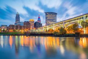 utsikt över centrala Cleveland foto