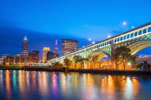 utsikt över centrala Cleveland foto