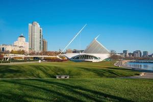 milwaukee skyline i usa foto