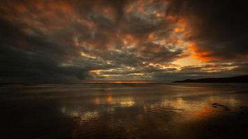 woolacombe north devon solnedgång foto