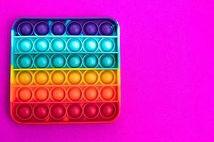 fidget pop it toy regnbågsfärg, antistress, roligt och lärorikt
