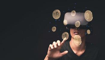 handel handel med kryptovaluta mynt bitcoinbörser investerar metaverse aktier foto