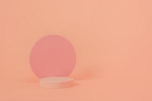 enkel produktplattform i rosa foto