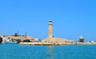 Rethymno fyr landmärke foto