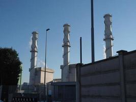termoelektriskt kraftverk i chivasso foto