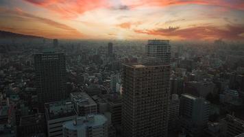 ikebukuro-distriktet. Flygfoto över ikebukuro city tokyo japan. foto