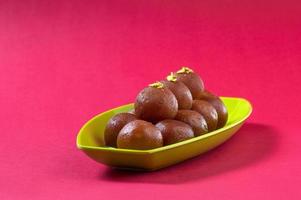 gulab jamun. indisk efterrätt eller söt rätt. foto